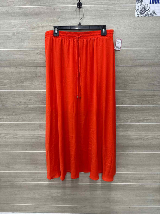 Worthington Size 12P Orange Petite Skirt