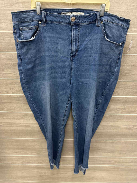 Seven7 Blue Womens Size 24W Jeans