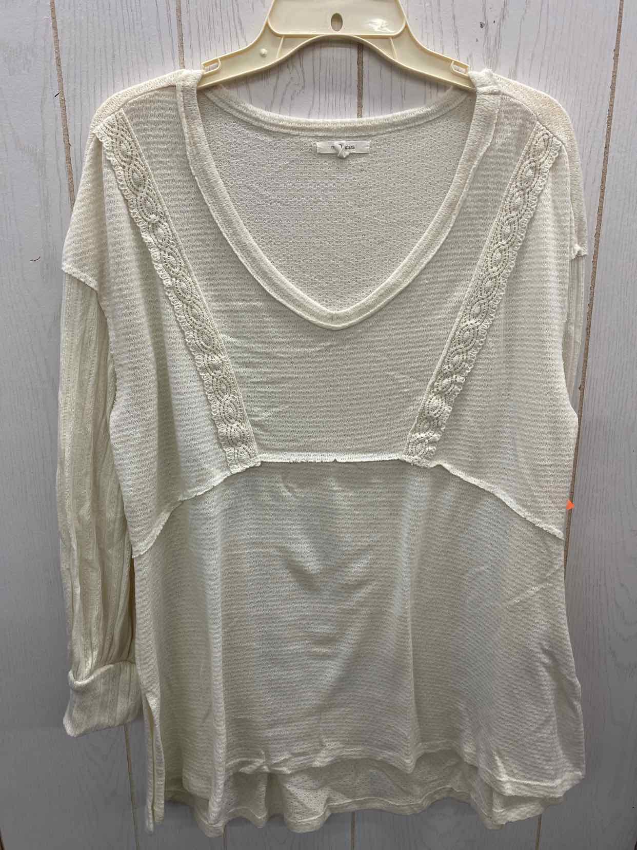 Maurices Cream Womens Size L Shirt