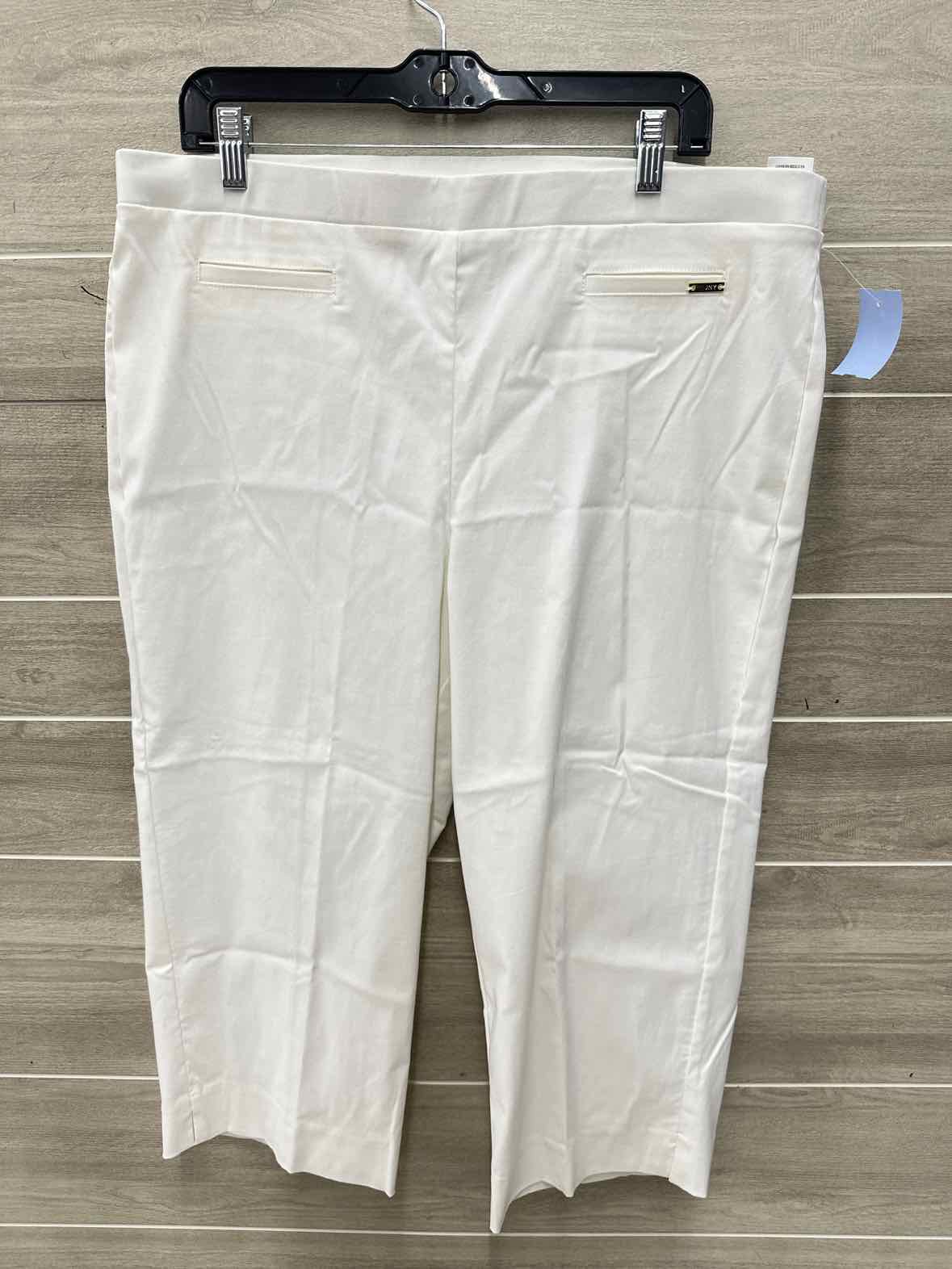 Jones New York Size 14 White Womens Pants