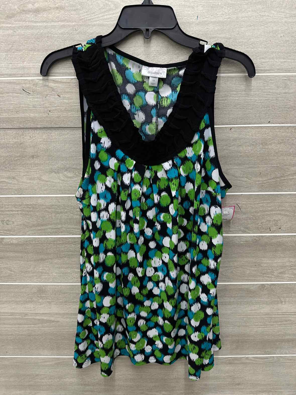 Dressbarn Size 1X Black Plus Tank Top