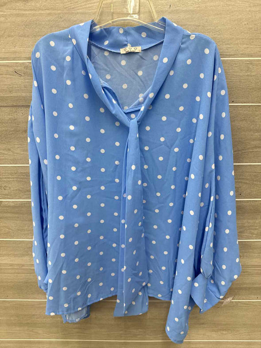 Size 3X/4X Blue Plus Shirt