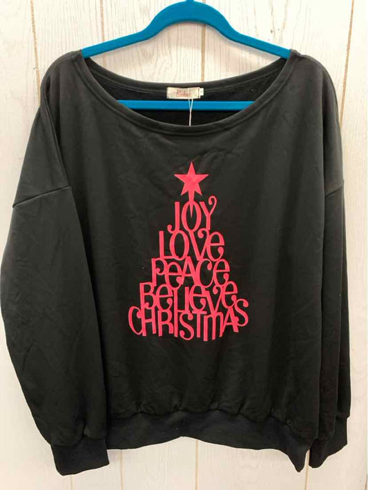 Black Womens Size L Sweatshirt