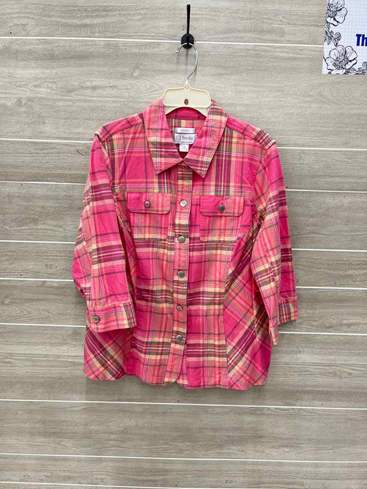 CJ Banks Pink Womens Women Size 1X Blazer