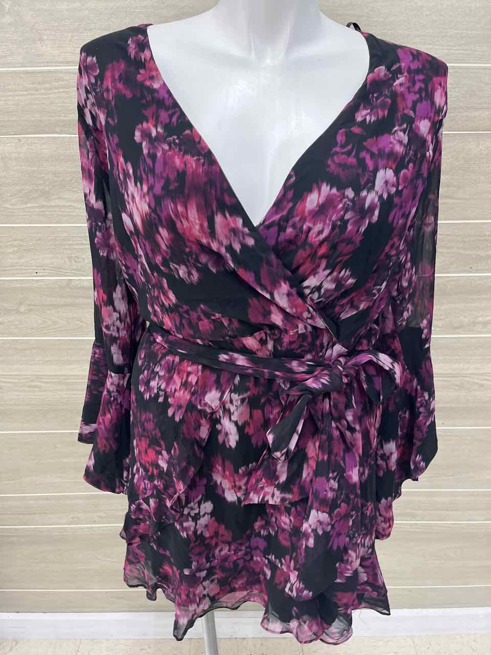 City Chic Black Womens Women Size 18 Dress