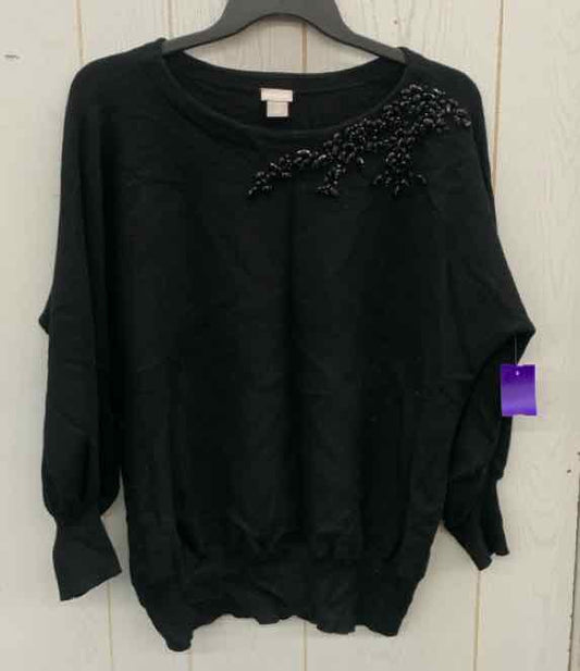 Chico's Black Womens Size XL Sweater