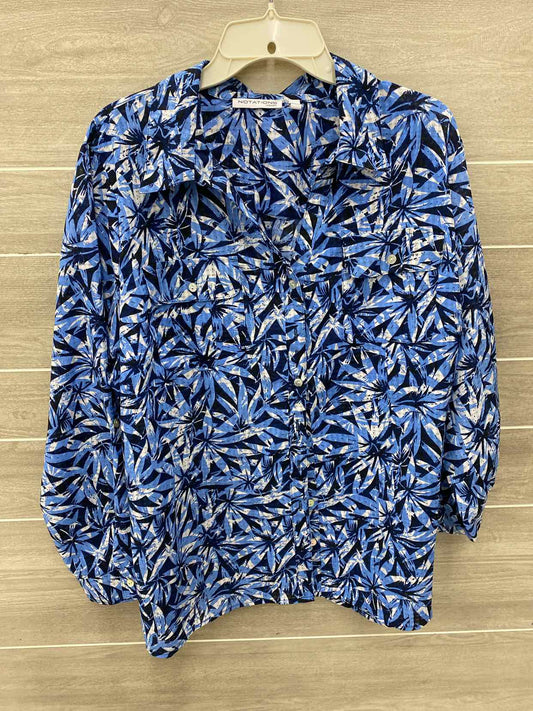 Notations Blue Womens Size 2X Shirt
