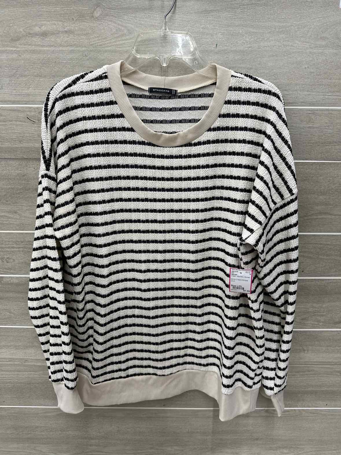 Staccato Size L/XL Cream Womens Shirt