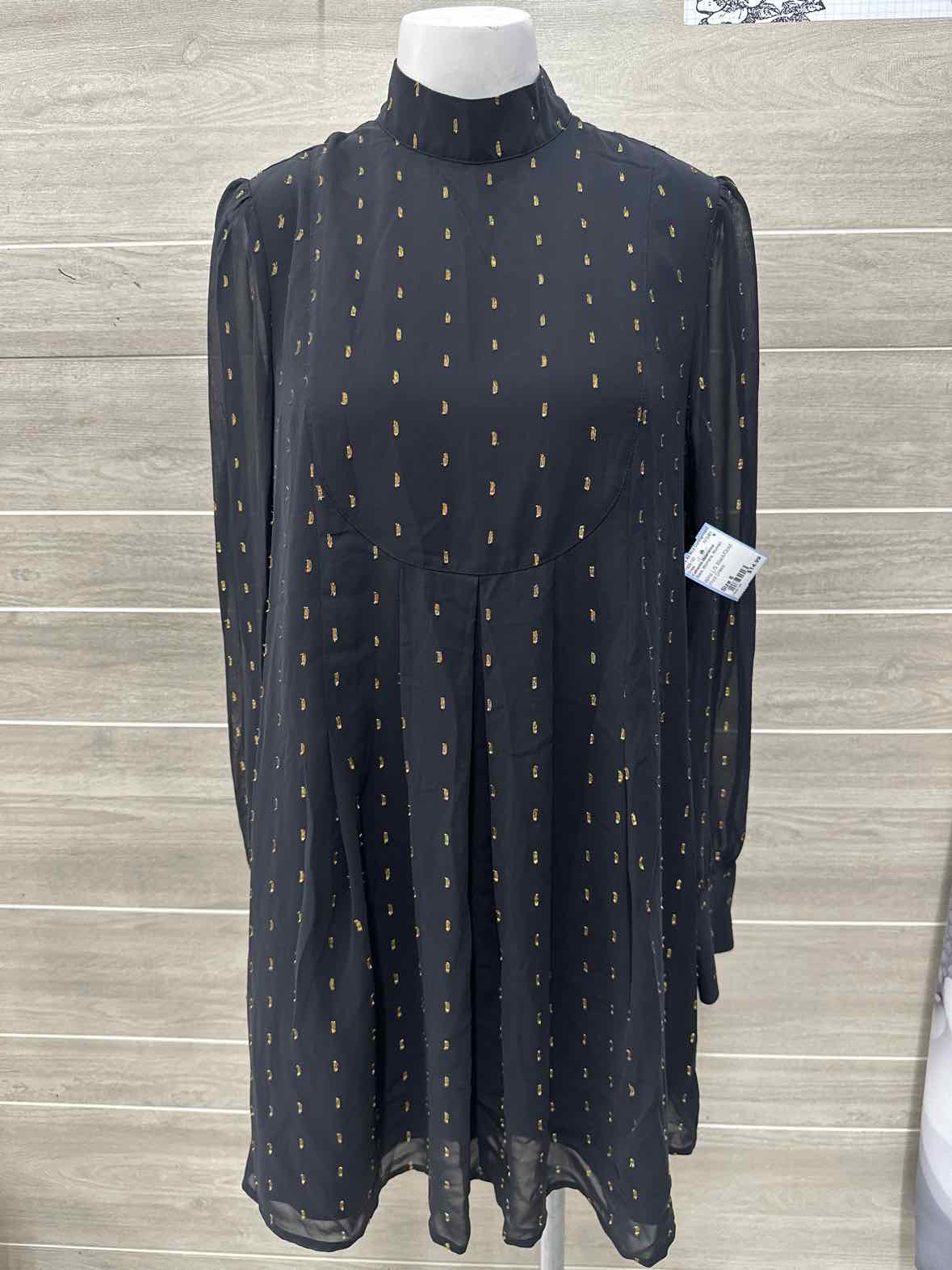 Catherine Malandrino Size 6 Black Womens Dress