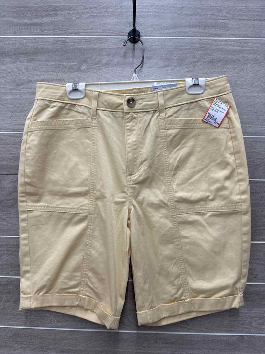 Croft & Barrow Size 14 Yellow Womens Shorts
