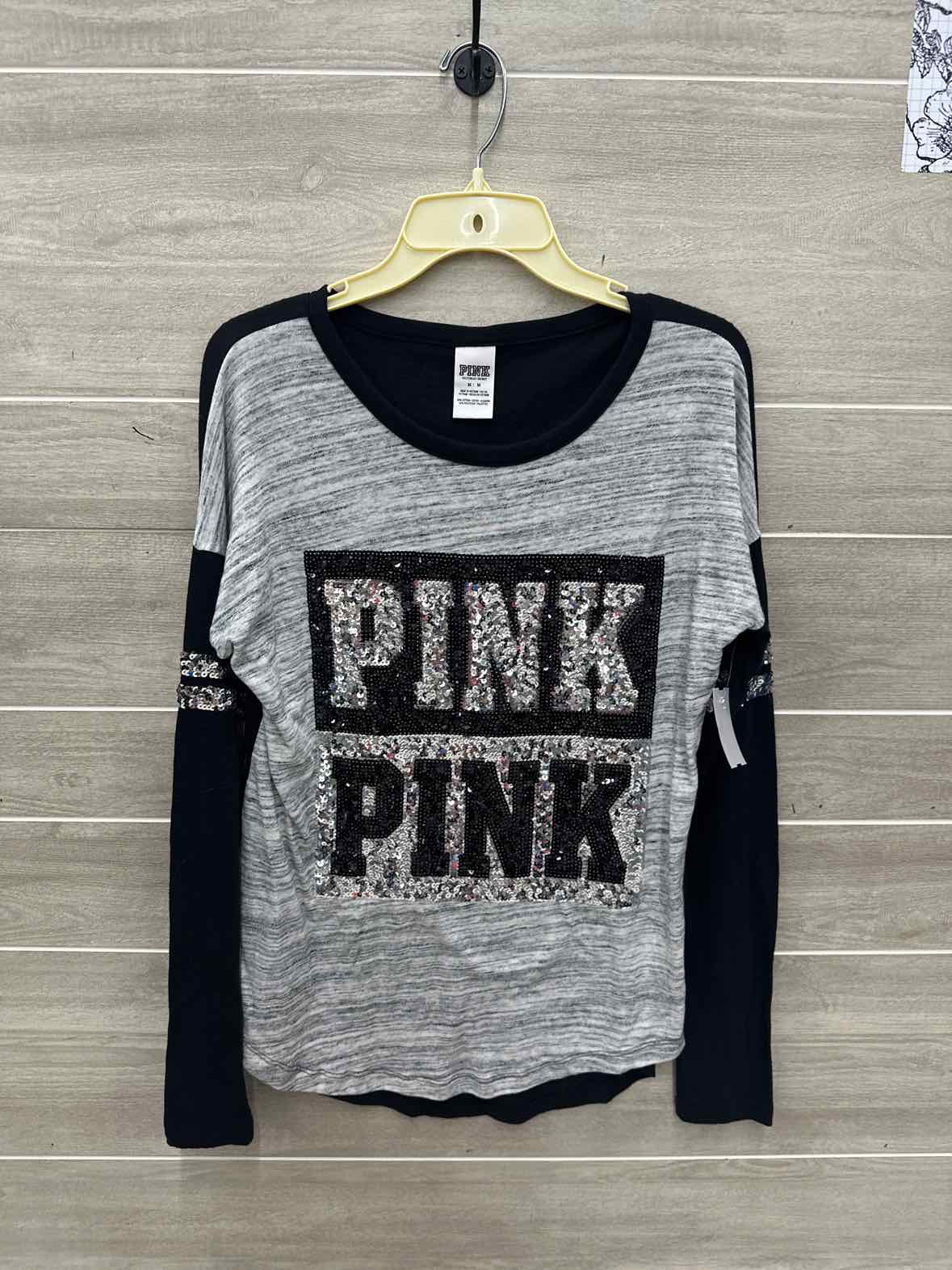 PINK Size M Black Womens Shirt