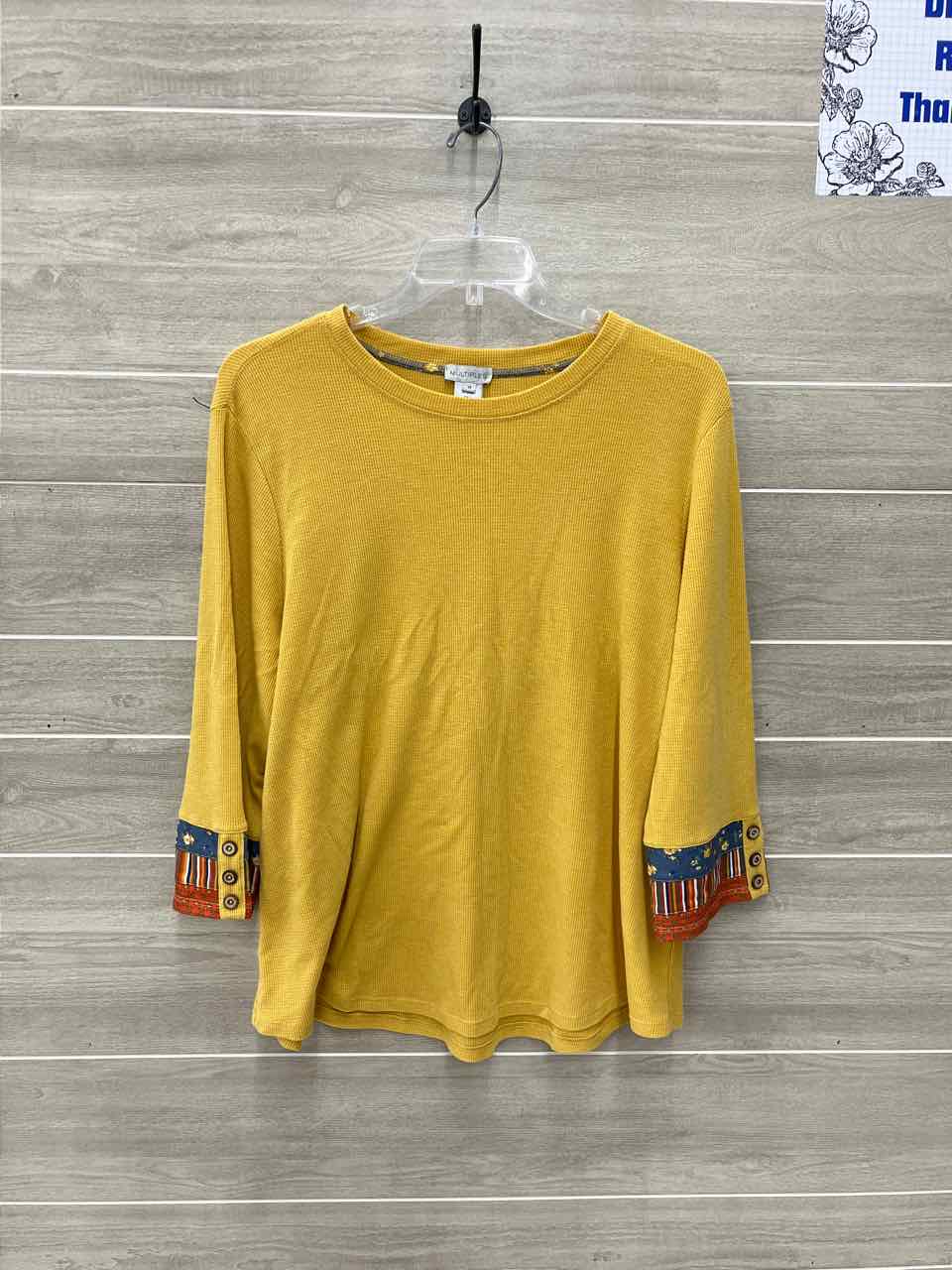 Multiples Size 1X Mustard Plus Shirt