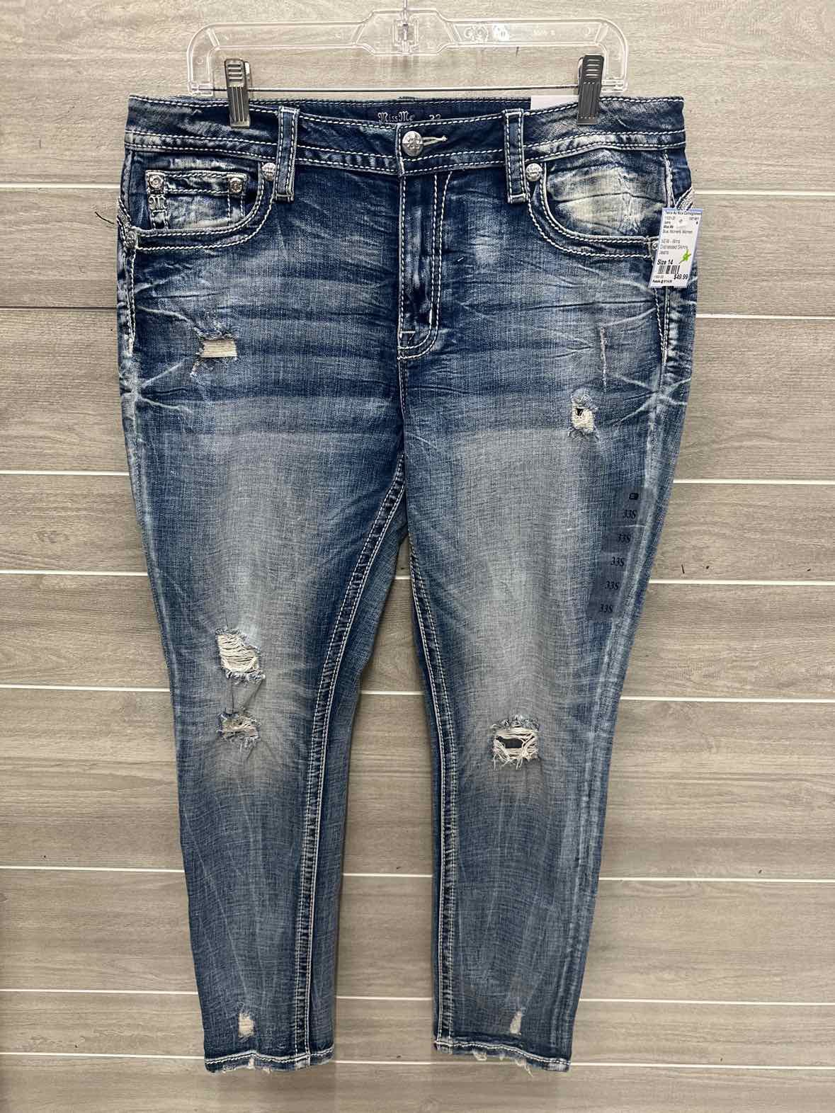 Miss Me Size 14 Blue Womens Jeans