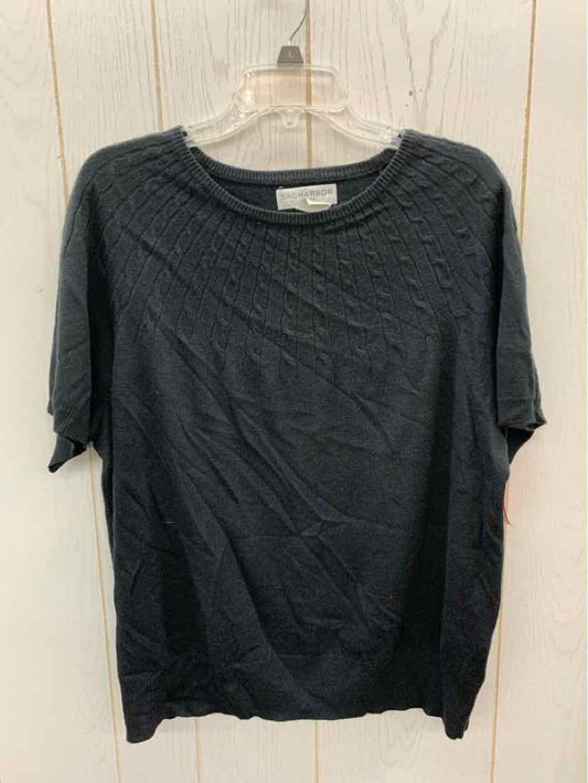 Sag Harbor Black Womens Size 1X Sweater