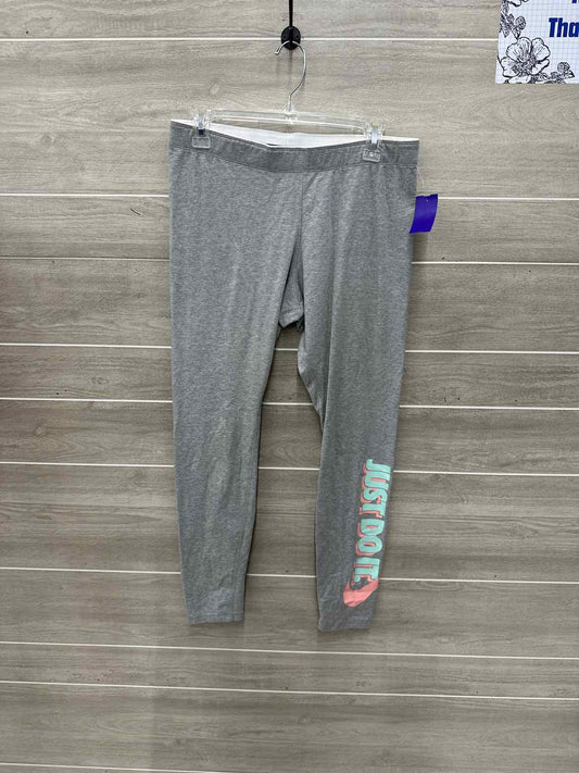 Nike Size L Gray Womens Leggings