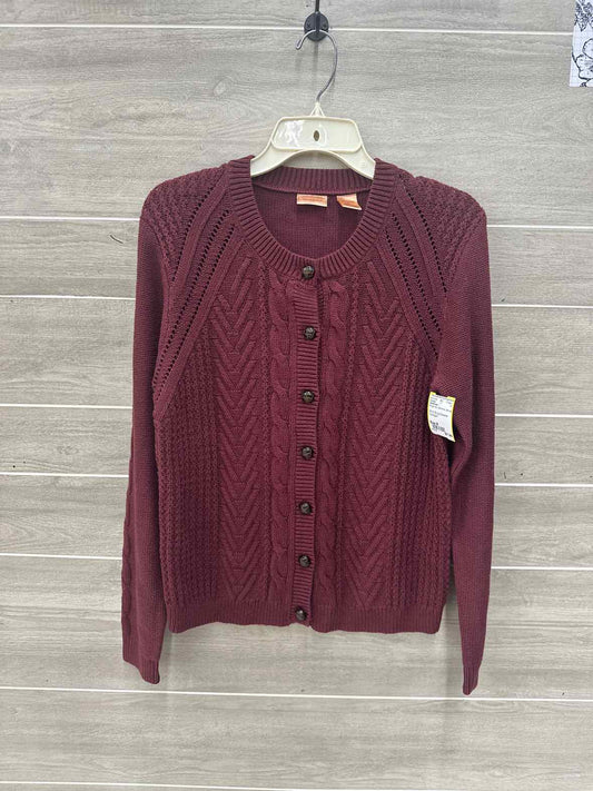 Northcrest Burgundy Womens Women Size M Sweater