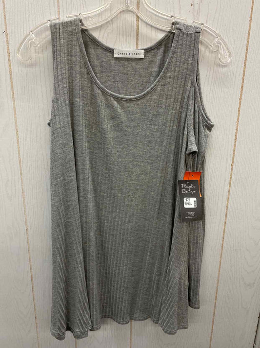 Chris & Carol Gray Womens Size L Shirt