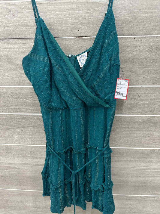 Blue Rain Size M Green Womens Tank Top