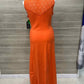 Jessica London Size 18 Orange Plus Dress
