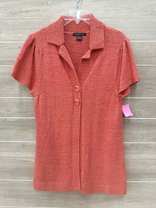 August Silk Size XL Coral Womens Sweater