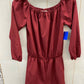 Burgundy Junior Size Small Romper