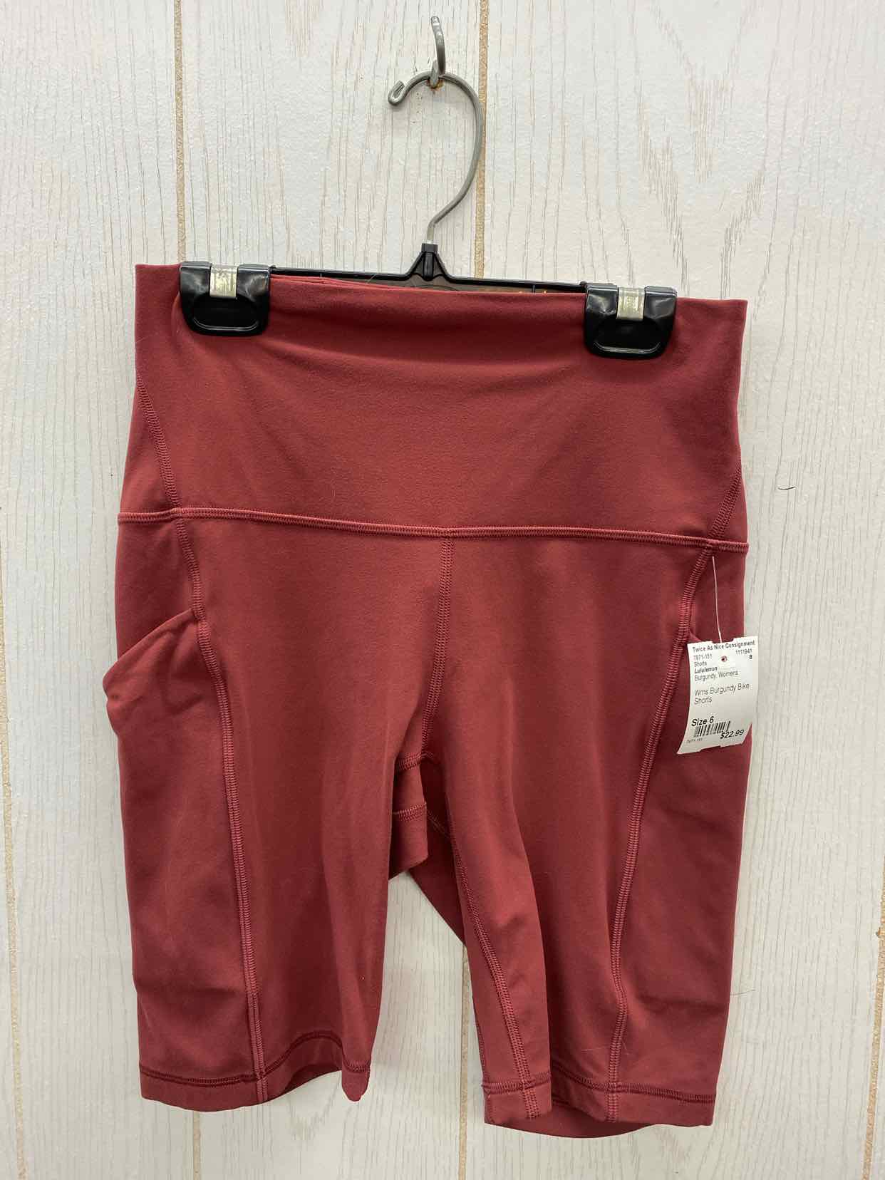 Lululemon Burgundy Womens Size 6 Shorts