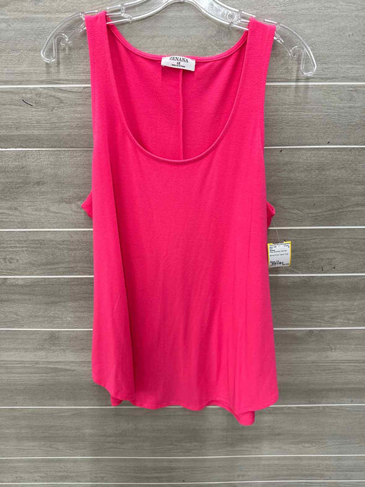 Zenana Pink Womens Women Size 1X Shirt
