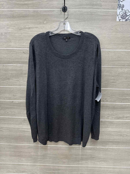 Lety & Me Gray Womens Women Size 3X Sweater