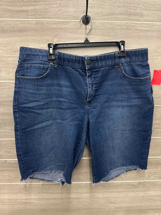 Terra & Sky Size 18W Blue Plus Shorts
