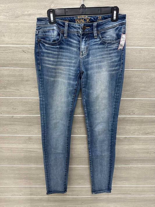 Buckle Black Blue Womens Women Size 2 Jeans