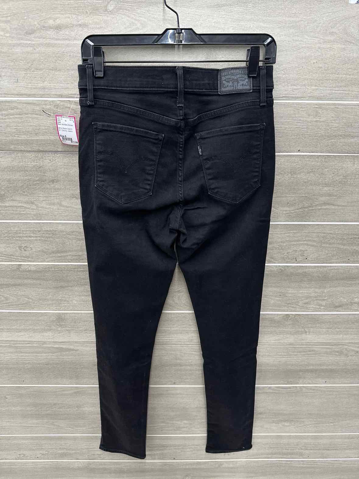 Levis Size 8 Black Womens Jeans