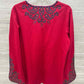 Bob Mackie Size L/XL Red Womens Shirt