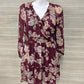 Maurices Size 16 Burgundy Womens Dress
