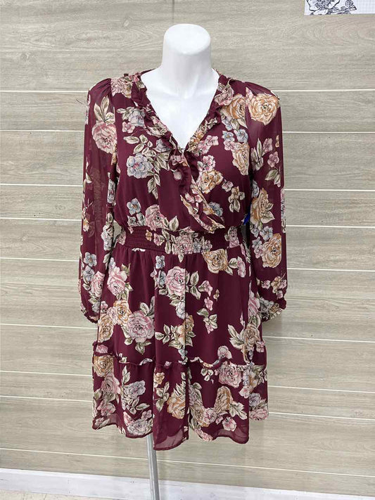 Maurices Size 16 Burgundy Womens Dress