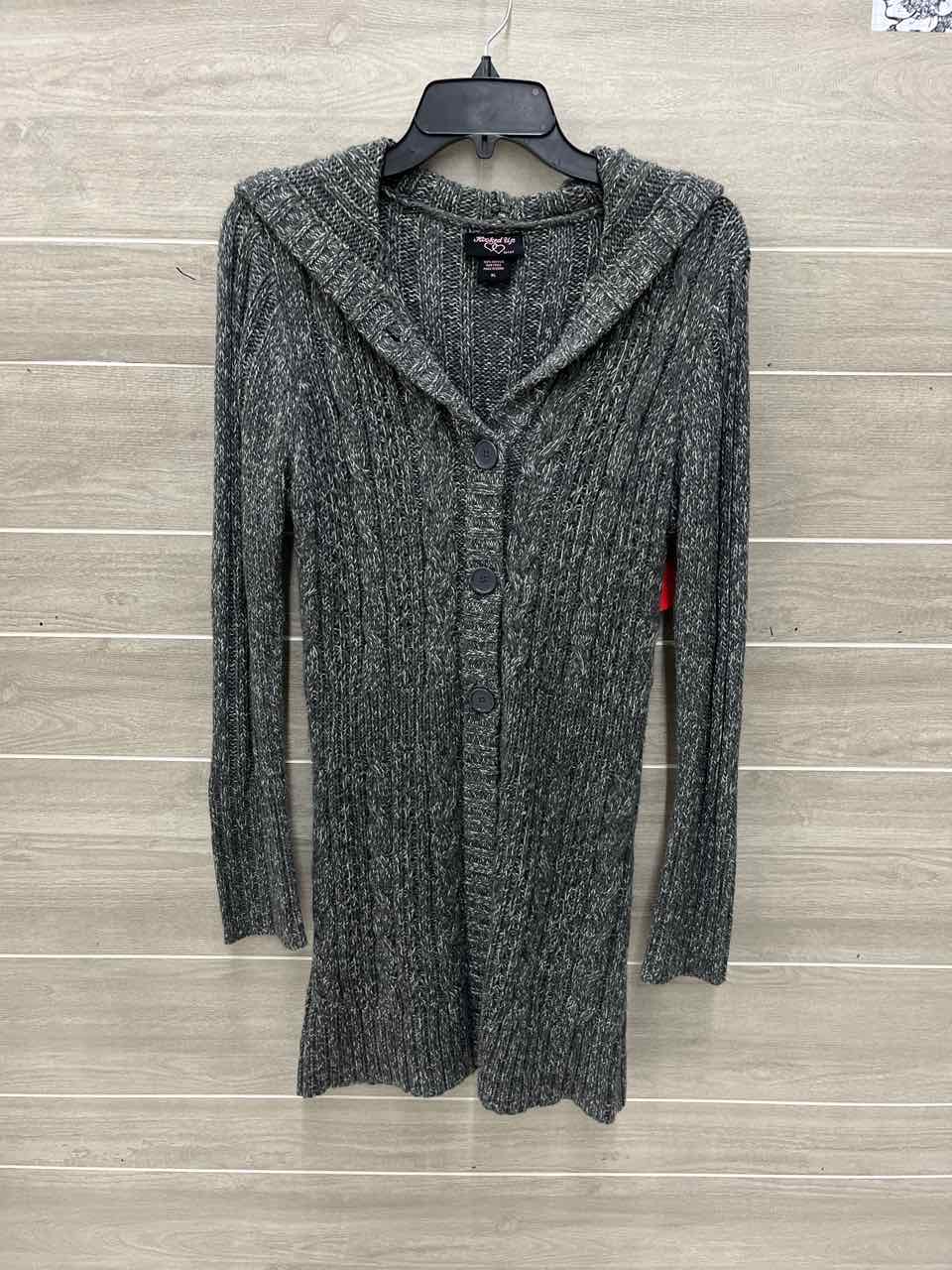 Hooked Up Gray Womens Women Size XL Sweater