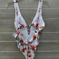 Lucky Size S White Womens Swimsuit