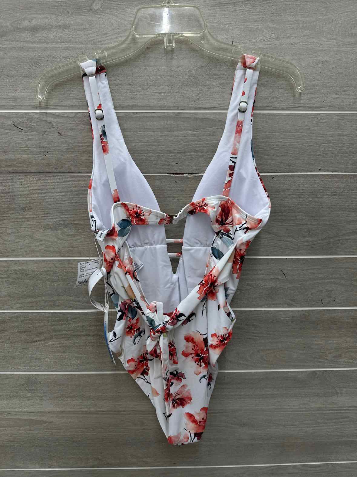 Lucky Size S White Womens Swimsuit