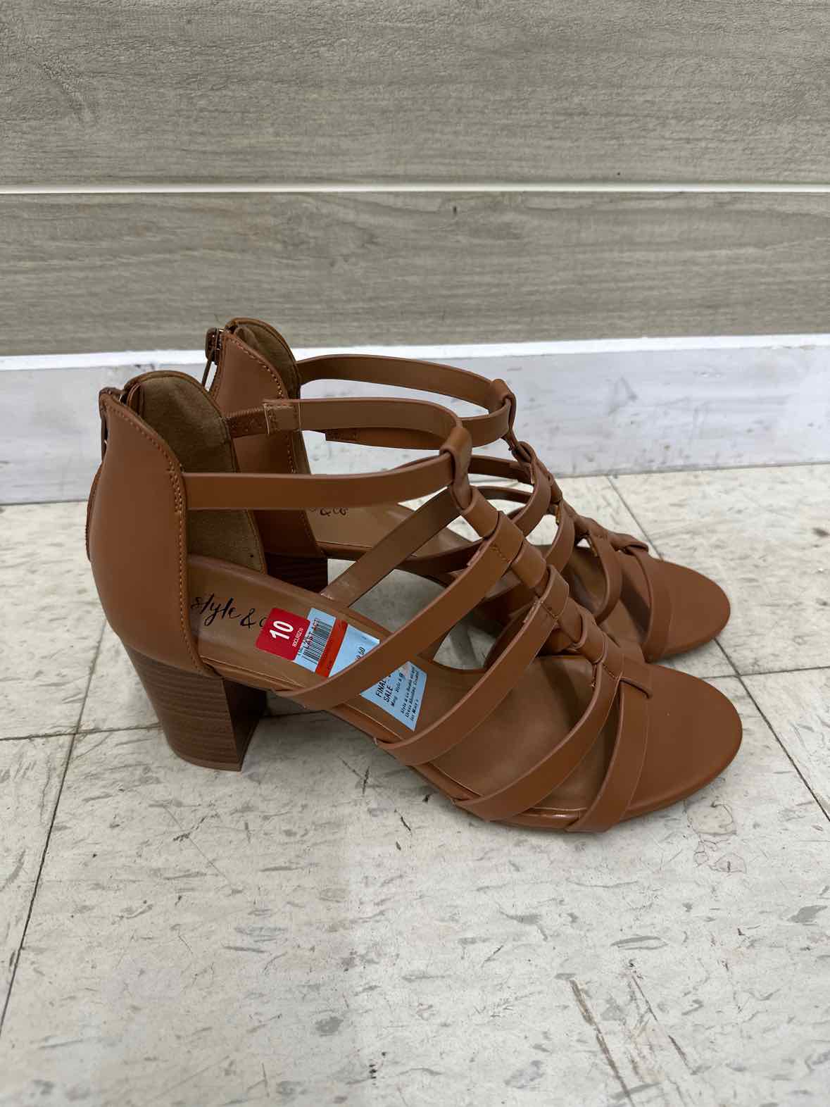 Style & Co US Shoe Size 10 Brown Womens Sandals