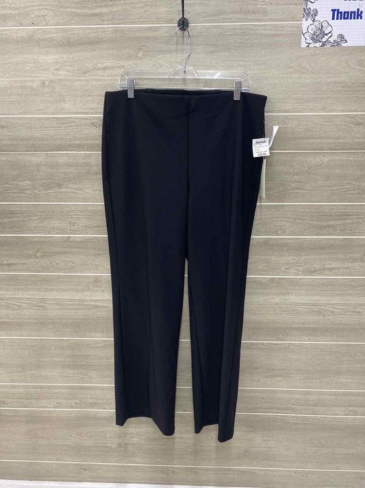 Rachel Zoe Black Womens Women Size 14W Pants