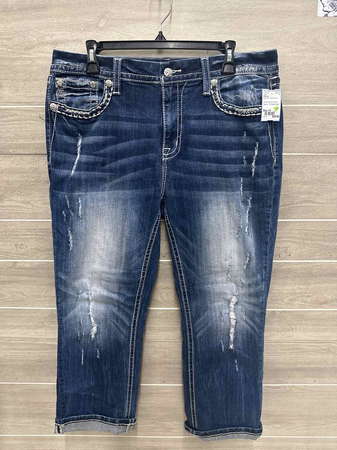 Miss Me Size 14 Blue Womens Jeans