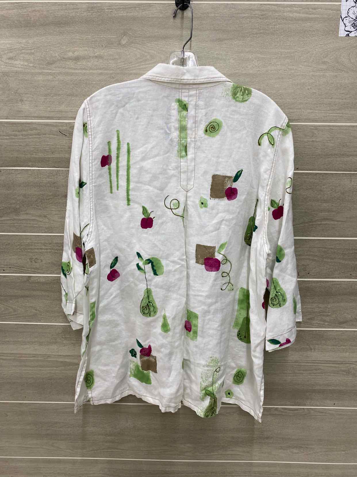 White Womens Women Size XL Shirt