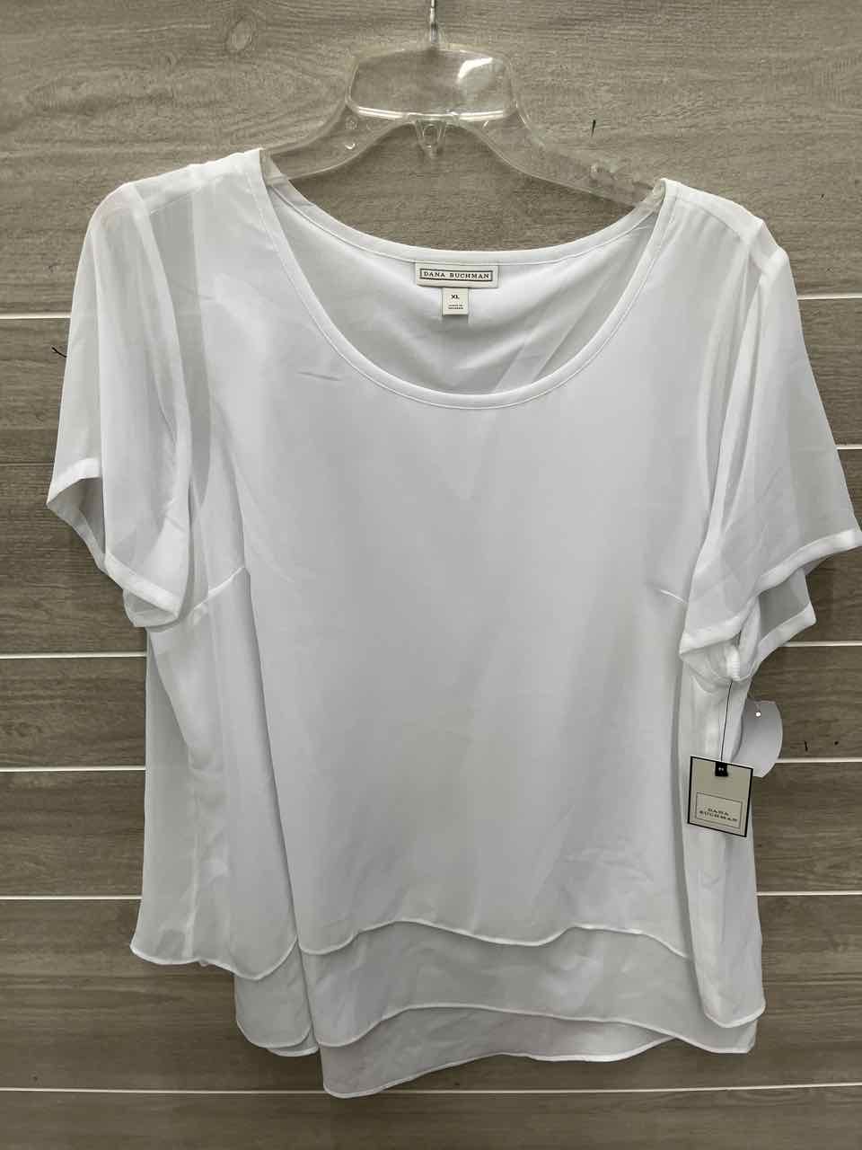 Dana Buchman Size XL White Womens Shirt
