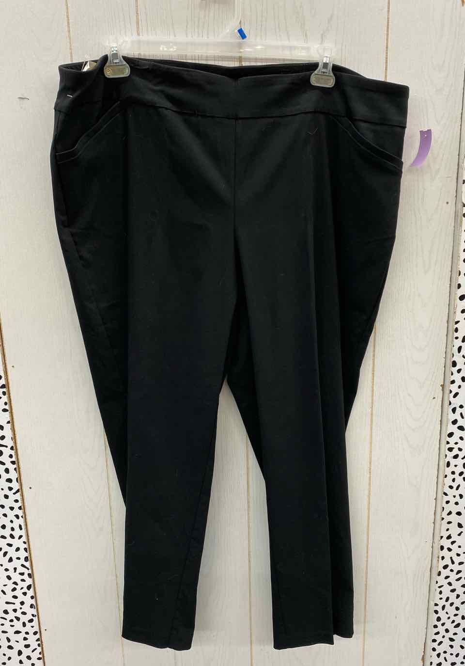 Terra & Sky Black Womens Size 20/22W Pants