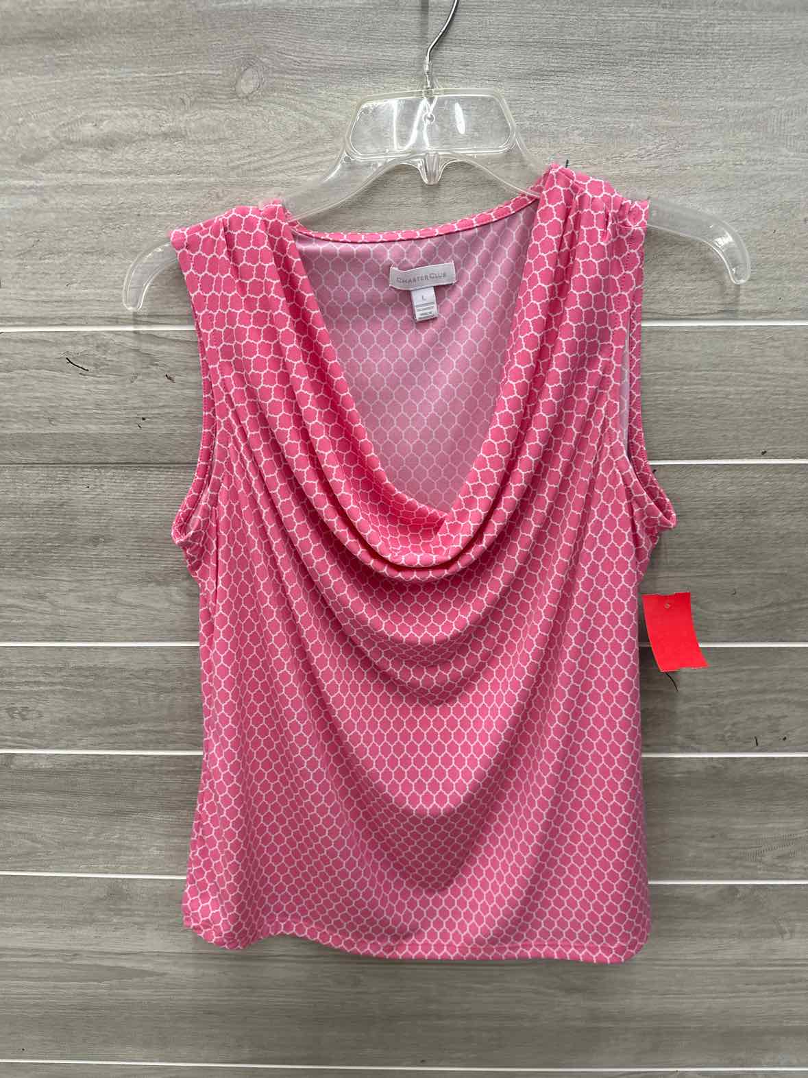 Charter Club Size L Pink Womens Tank Top