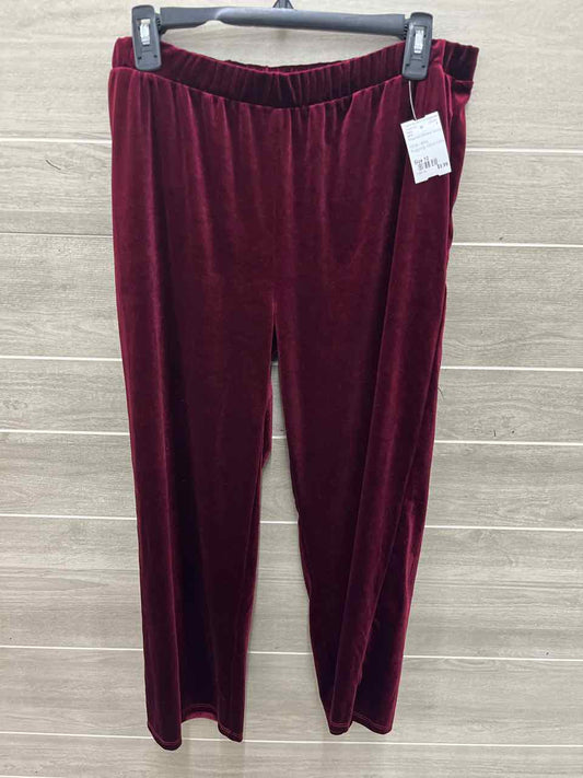 MTS Size 10 Burgundy Womens Pants