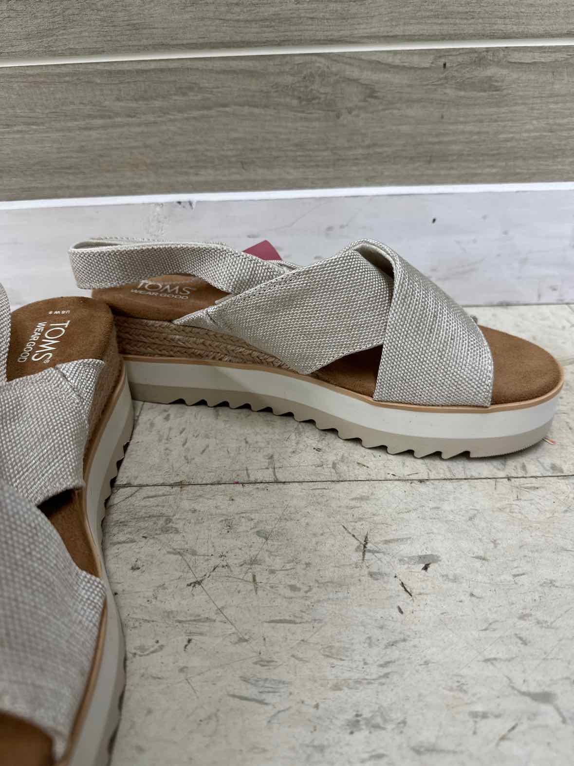 TOMS US Shoe Size 9 Beige Womens Sandals