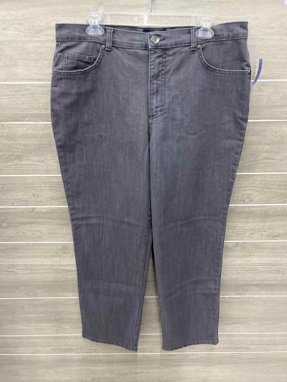 Basic Editions Size 16 Gray Womens Jeans