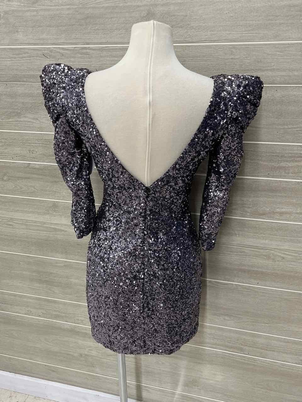Size 0 Gray Womens Gown/Evening Wear
