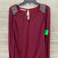 Maurices Burgundy Womens Size Small Shirt