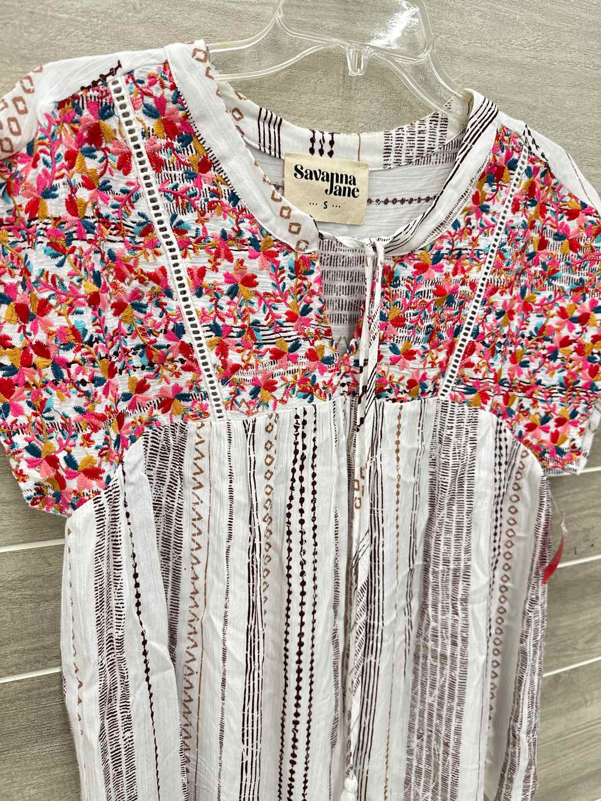 Savanna Jane White Womens Women Size Small Shirt